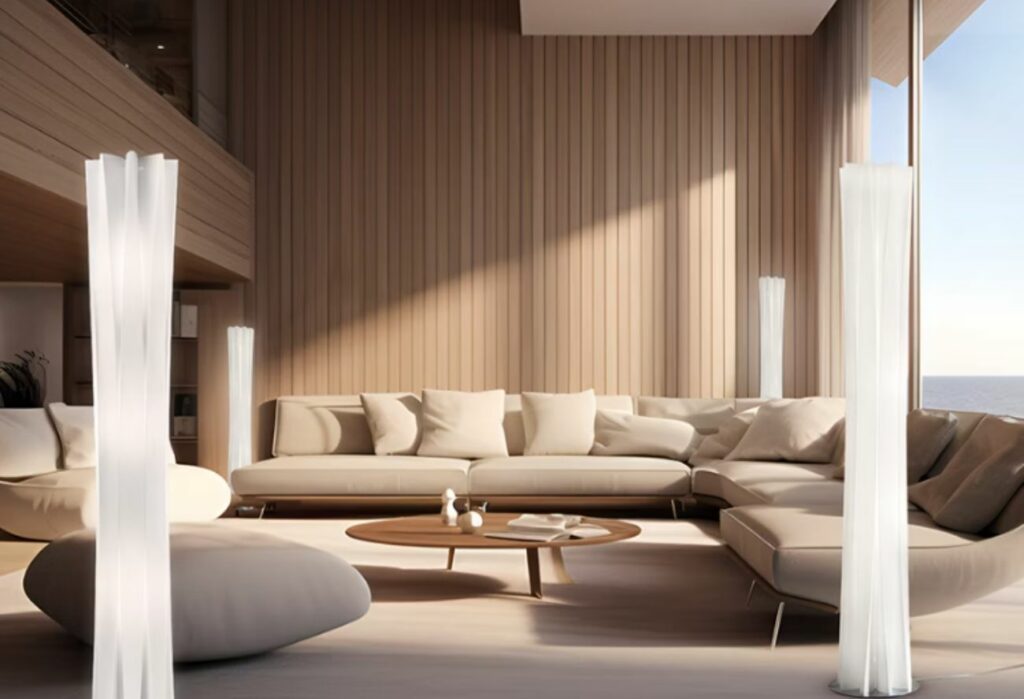 Illuminazione decorativa di design, dettaglio