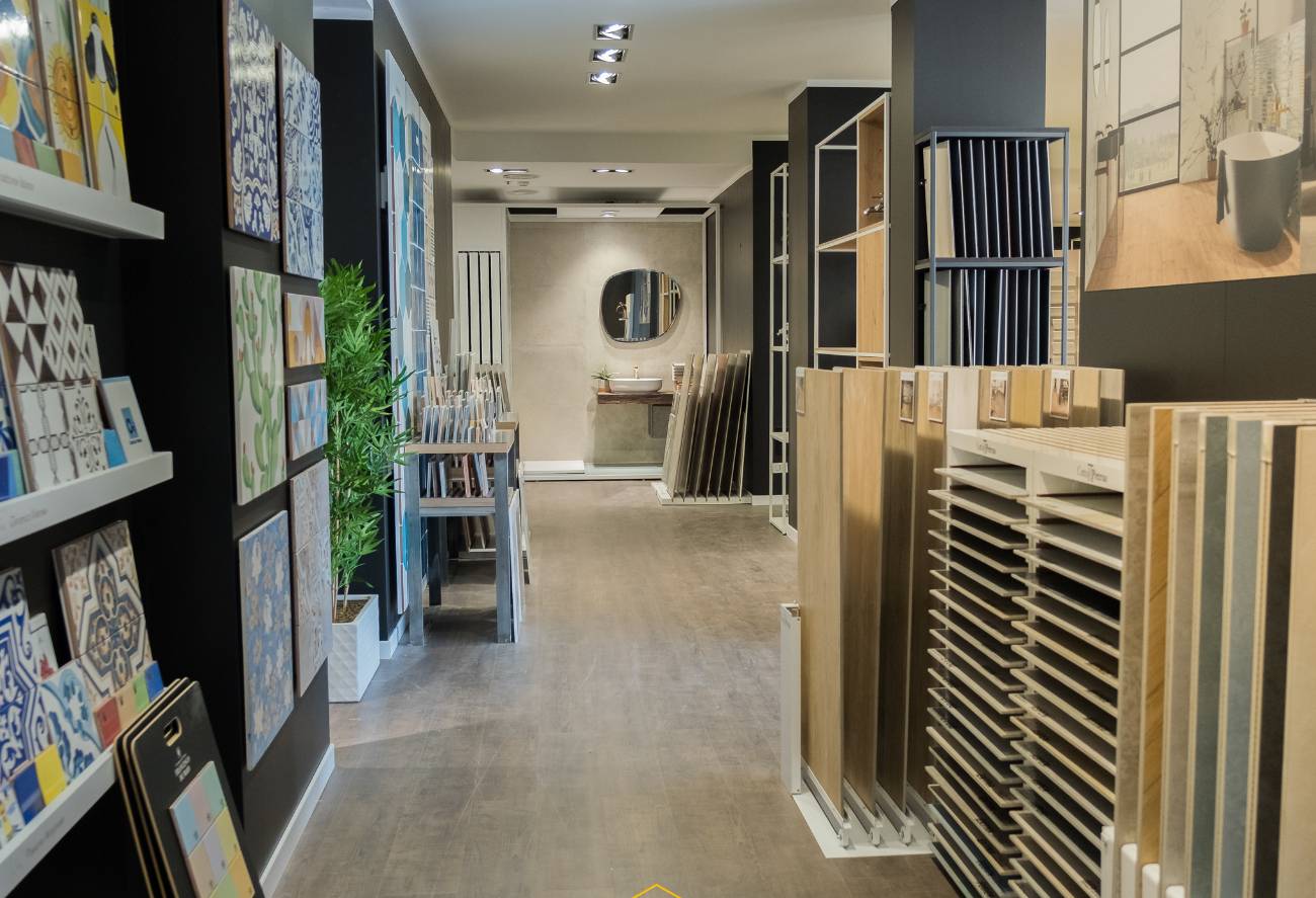 Ambiente rivestito in ceramica